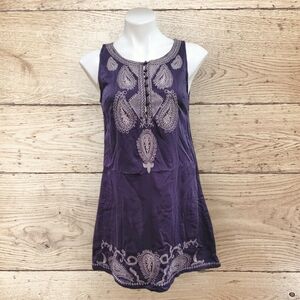 Cecico Womens Medium Blue Embroidered Casual Dress